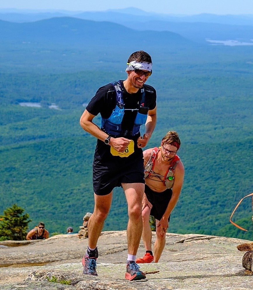 Kelton running at the Chocorua Mountain Race by White Mountain Endurance